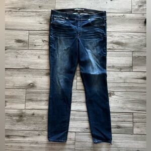 Express Deep Indigo Jean Leggings Mid rise Size 12R